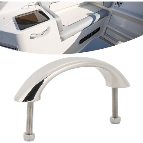 Trou borgne de 170 mm avec vis-mère, poignée en acier inoxydable marin 316, main courante, accessoires de quincaillerie en acier marin adaptés aux bateaux, yachts et camping-cars. (1/5)