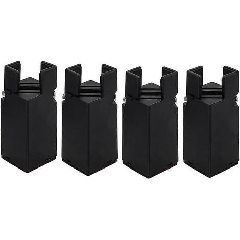 Rehausseur de meubles avec clips à vis réglables, rehausseur de table, rehausseur de chaise, rehausseur de lit, 10 cm, compatible avec les pieds de chaise carrés/ronds. (1/5)