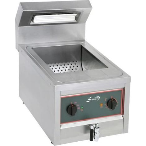 Chauffe-frites inox électrique PRO 5 Litres, 3 Kg de frites maxi, à poser, 850 W, 220 V - MONO
