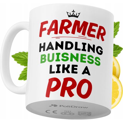 Lustige Kaffeetasse mit witzigem Textdesign für Bauern – ideal für Geburtstage, Namenstage und Feiertage. Hochwertige Tasse für besondere Anlässe, ob zu Hause, im Büro oder bei der Arbeit. Farbe: Weiß