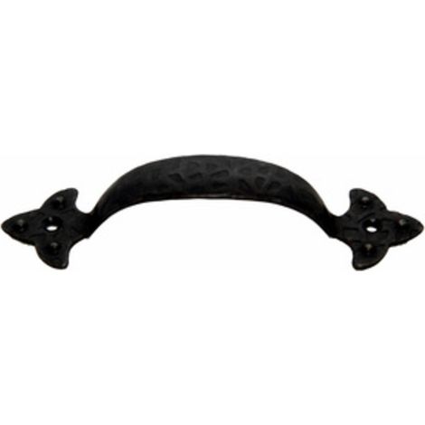 MANIGLIA FERRO BATTUTO 316 90 MM NERO SFUMATO Q.TA 25