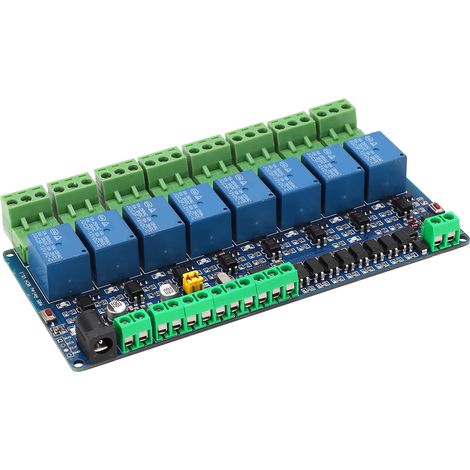 8-Kanal-Relaismodul, RS485-TTL-Ein-/Ausgangsschnittstelle, 12-V-Gleichstromversorgung, industrielle Kommunikation (1/5)