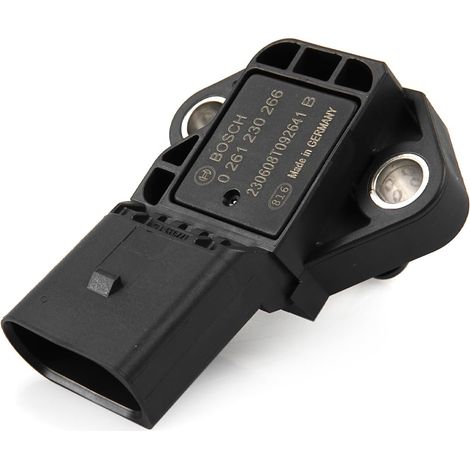 Boost Pressure Sensor for Audi A1 A2 A3 A4 Seat Ibiza Toledo Leon Skoda Octavia Fabia Superb VW Beetle Caddy Golf Passat Polo 0261230266 038906051B 300296700 (1/5)