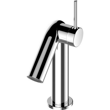 Mezclador monomando de lavabo PLAN S 100 sin vaciador automático, acabado aluminio KEUCO