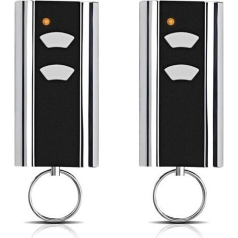 Ecleanfy-Lot de 2 pièces de rechange pour émetteur manuel Normstahl - Ouverture de porte de garage - 433,92 MHz - 2 canaux - Compatible avec Normstahl Entrematic RCU 433-2, RCU 433-4, EA433 2KM, EA433