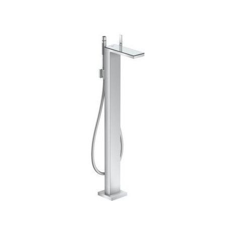 mitigeur bain/douche, set de finition pour montage au sol chromée/miroir