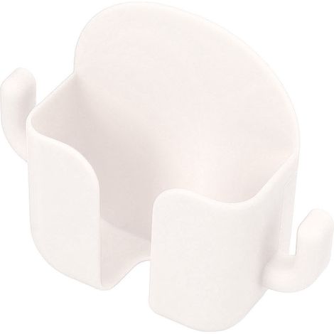 Support mural autocollant pour téléphone portable, chargeur mural pour téléphone portable, idéal pour la maison, le bureau ou la chambre (blanc). (1/5)