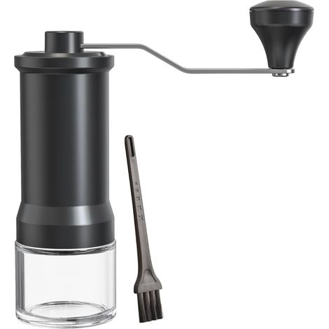 Moulin à Café Manuel, Grossièreté Réglable, Broyeur à Meules Coniques Céramique à Poignée étendue, avec Brosse pour le Voyages à Domicile (1/5)