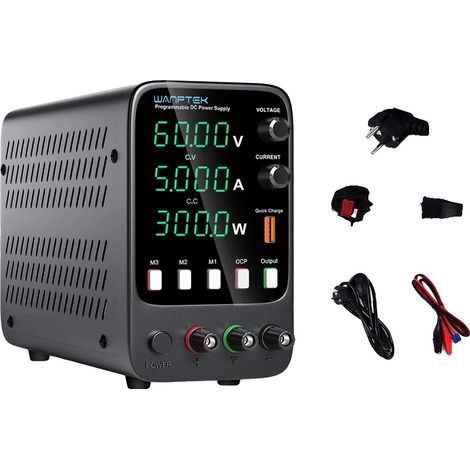 Fuente de alimentación, voltaje ajustable, pantalla digital, APS605H 60V5A (1/2)