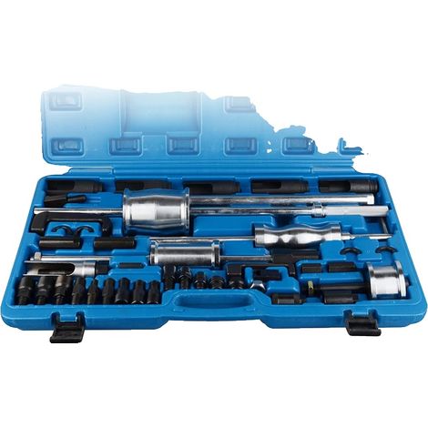 Kit d'outils pour retirer les injecteurs diesel, Acier au carbone, 6 adaptateurs inclus, Compatible avec divers injecteurs diesel, Boîtier d'outils inclus, Conception conviviale (1/5)