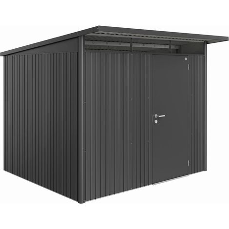 Biohort AVANTGARDE A6 Gartenhaus aus Metall Dunkelgrau Metallic
