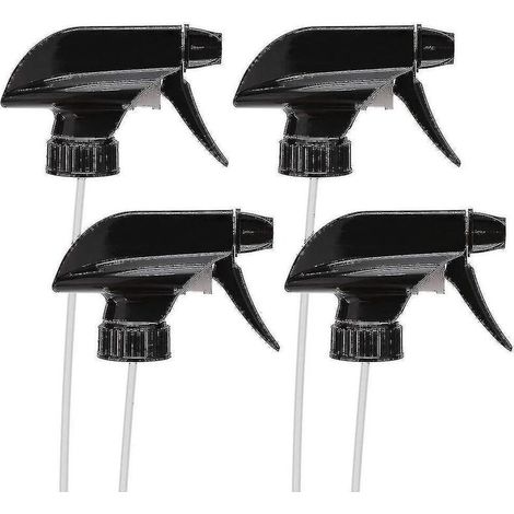 Juego de 4 cabezales pulverizadores de plástico de repuesto para botellas de vidrio o plástico. (1/5)