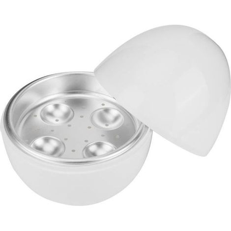 Cuiseur à œufs pour micro-ondes, chaudière à œufs pratique pour 4 œufs à la fois, rapide et facile pour petit déjeuner sain