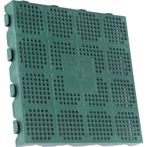 PAVIMENTO IN PP 40X40X4,5 CM P40 VERDE- ART PLAST- 6,0 pz