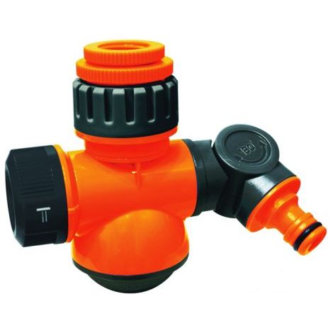 RACCORDO SNODABILE CON DOCETTE MULTIFUNZIONE PER TUBO IRRIGAZIONE (34179) (1/2)