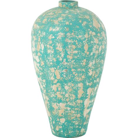 Vase Pot Antique en Ciment "Mack" 100cm Bleu Azur