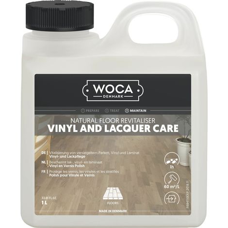 Woca Vinyl- und Lackpflege (Laminatpflege), Holzbodenpflege 1 Liter natur