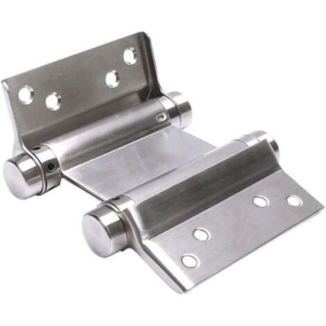 Charnières à ressort (155 mm) en acier inoxydable pour porte battante à double action-NANOTEH (1/5)