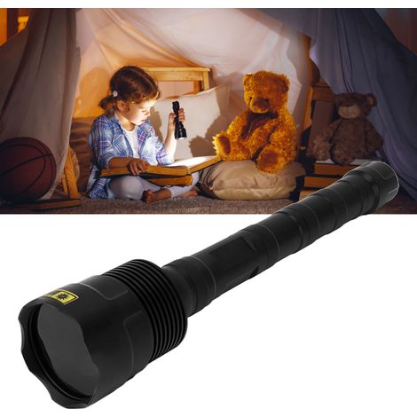 Lampe torche ultraviolette à lumière noire 365 nm, lampe torche professionnelle haute puissance à miroir noir, lampe torche LED UV, détecteur d'agents fluorescents, lampe scorpion (1/5)