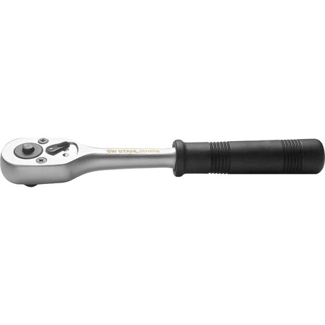 SW-Stahl 05700SB Umschaltknarre 1/4 Zoll I Ratsche mit 36 Zähnen I Druckknopfauslösung I Chrom-Vanadium-Stahl