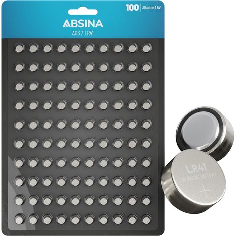 Pile LR41 AG3-1,5V Alcaline étanche avec Longue durée (1/5)