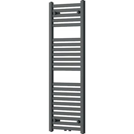 Radiador secatoallas eléctrico 465W 120x40x3cm, Gris (1/4)