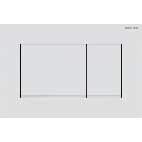 Geberit Sigma20 - Placca di comando Sigma20, bianco opaco/cromo 115.883.JT.1