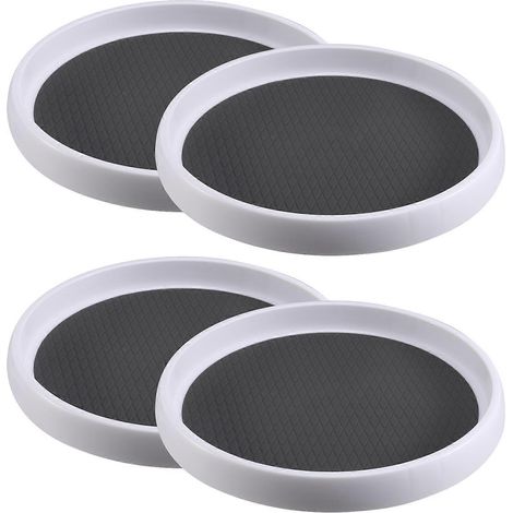 Lot de 4 pièces organisateur 10 pouces pour table top, non skid turntable pour placard, pantry organization et rangement (1/5)