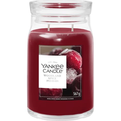 Candela Woodland Spice 567g Rosso YANKEE CANDLE
