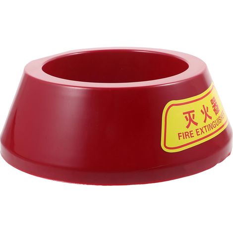 Support D'extincteur Base Stable et Résistante Marron en Plastique Sécurité 3-5 Kg pour Extincteurs à Poudre et Divers Usages (1/5)