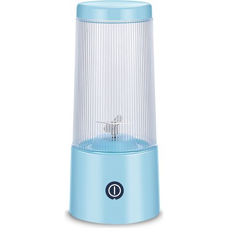 1 tasse de presse-agrumes, nouveau petit presse-agrumes portable, mélangeur pour la maison et l'extérieur (bleu) (1/2)