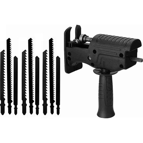 Adaptateur pour scie alternative, adaptateur pour scie électrique en acier et plastique tranchant pour la coupe du bois.
