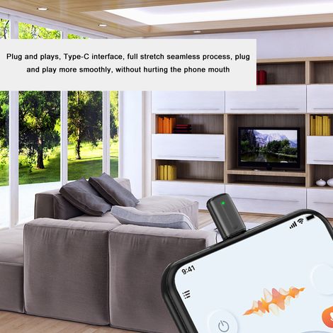 Télécommande universelle Smartphne pour téléphone portable, application pour smartphone infrarouge, contrôle intelligent, mini adaptateur, interface de type C pour boîtiers TV, climatiseurs, ventilate (1/5)
