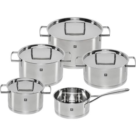 Zwilling Juego de cacerolas de acero inoxidable plateado (1/2)