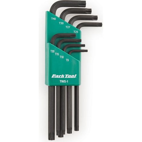 Park Tool TWS-1 - Set di chiavi Torx a forma di L, colore: Nero