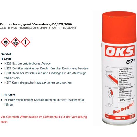 OKS  Aceite  lubricante  de  alto  rendimiento  671  400  ml  -  1121210178 (1/5)