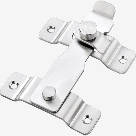 Verrou Coulissant Acier Inoxydable Épais Robuste Porte Fenêtre Sécurité Durable (1/4)