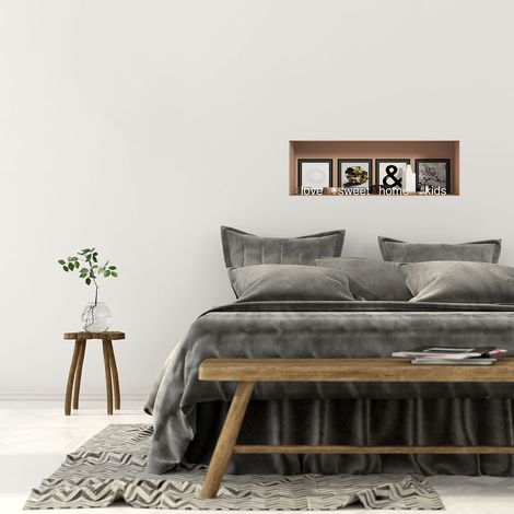 Sticker effet 3D Love sweet home kids - 4 cadres artistiques 30 x 90 cm (1/5)