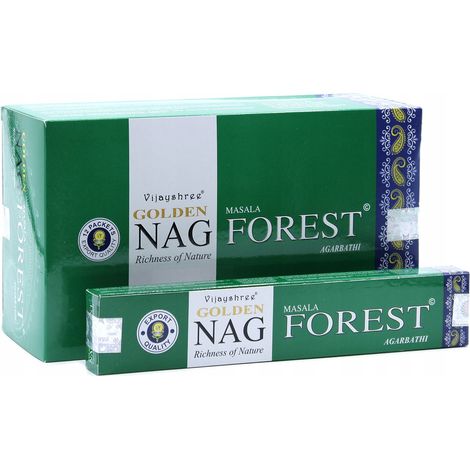 Varitas de incienso Golden Nag 15g - Forest Las G09