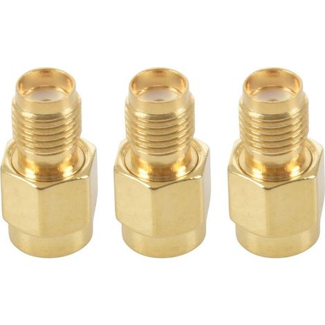 Adecuado para adaptador coaxial RF SMA hembra de 6 pines a RP-SMA macho