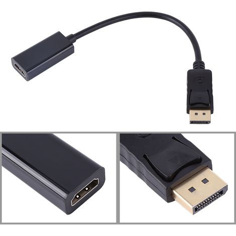 Adaptateur DisplayPort vers HDMI pour Ordinateur Portable HP Dell PC (1/4)