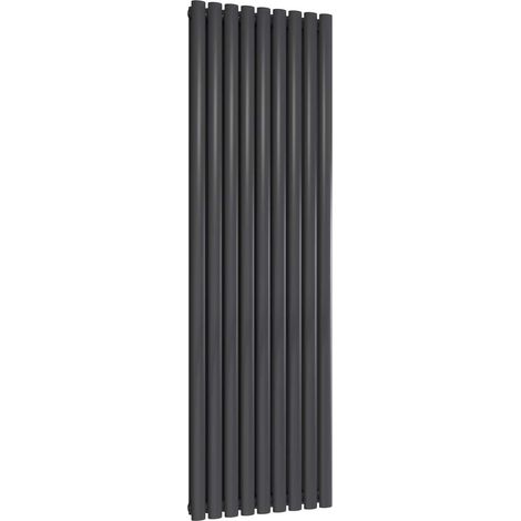 Reina Neva Designer Radiator 1800mm H x 531mm W Double Anthracite