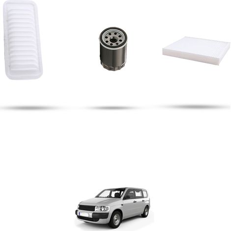 Kit tagliando 3 filtri compatibile con Toyota Probox 1.5 VVTi 77kw Dal 2002 (1/4)
