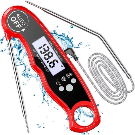 Termometro per carne, termometro per barbecue, termometro digitale LCD per barbecue (1/5)