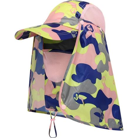 Casquette de Protection Anti-UV UPF 50+ à Rabat Hommes Femmes Chapeaux de Soleil pour l'Extérieur Pêche Randonnée (1/4)