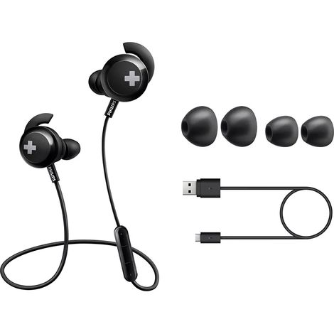 PHILIPS AUSCULTADORES S/ FIO BLUETOOTH PRETO