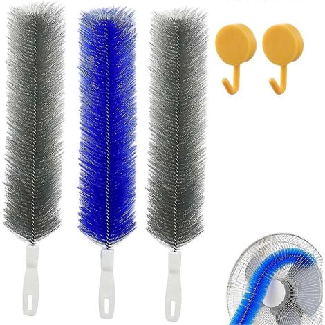 Brosse dépoussiérante flexible à 90° pour ventilateurs et plafonds tête en microfibre réutilisable et lavable lot de 3 (1/5)
