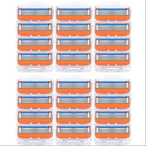 rasoir electriques hommes-Lames de rechange pour rasoir Gillette Fusion 5 lames (paquet de 24)