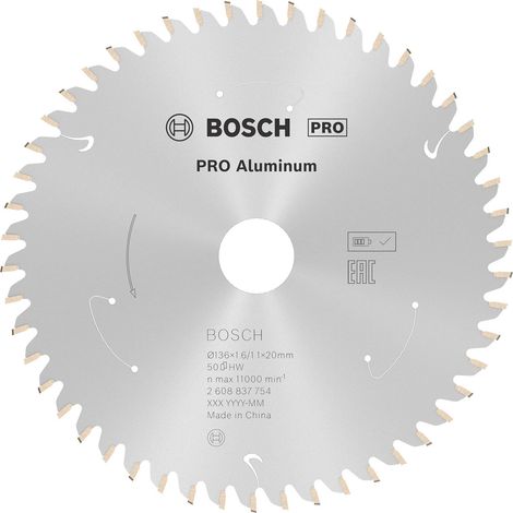 Lame de scie circulaire sans fil en aluminium PRO, 136 x 1,6 x 20 mm