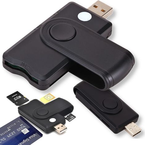 Smartcard-Lesegerät, digitales SIM-Klonen, Lesen von SD-, MicroSD- und TF-Karten (1/5)